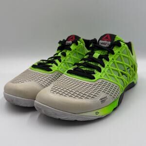 Reebok CrossFit Nano 4.0 Womens 7.5 Youth 5.5 NeonGreen Gray CF74 Training Shoes